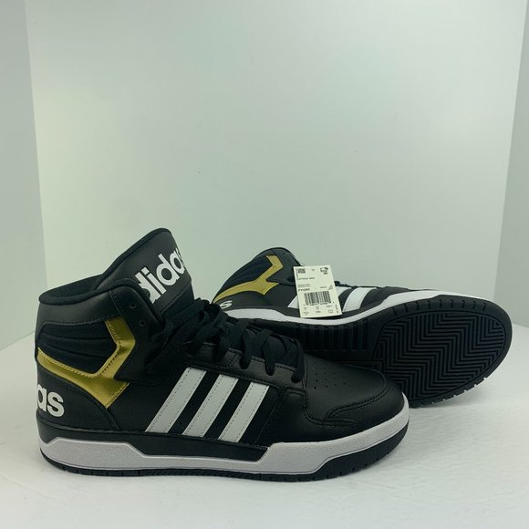 NWB Men's Adidas Entrap Mid Basketball Shoes FY4285 Black Size 10.5